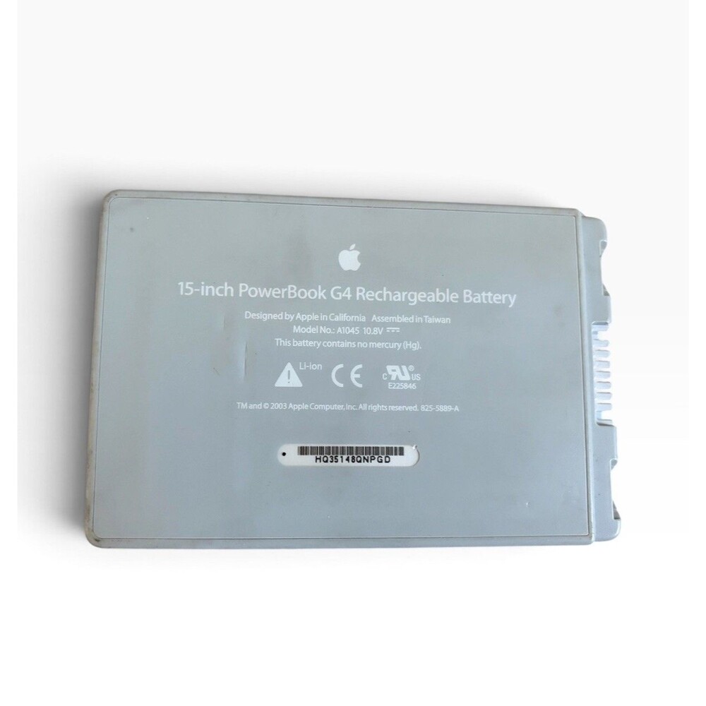 Apple 15-inch PowerBook G4 Rechargeable Battery 2003 UNTESTED